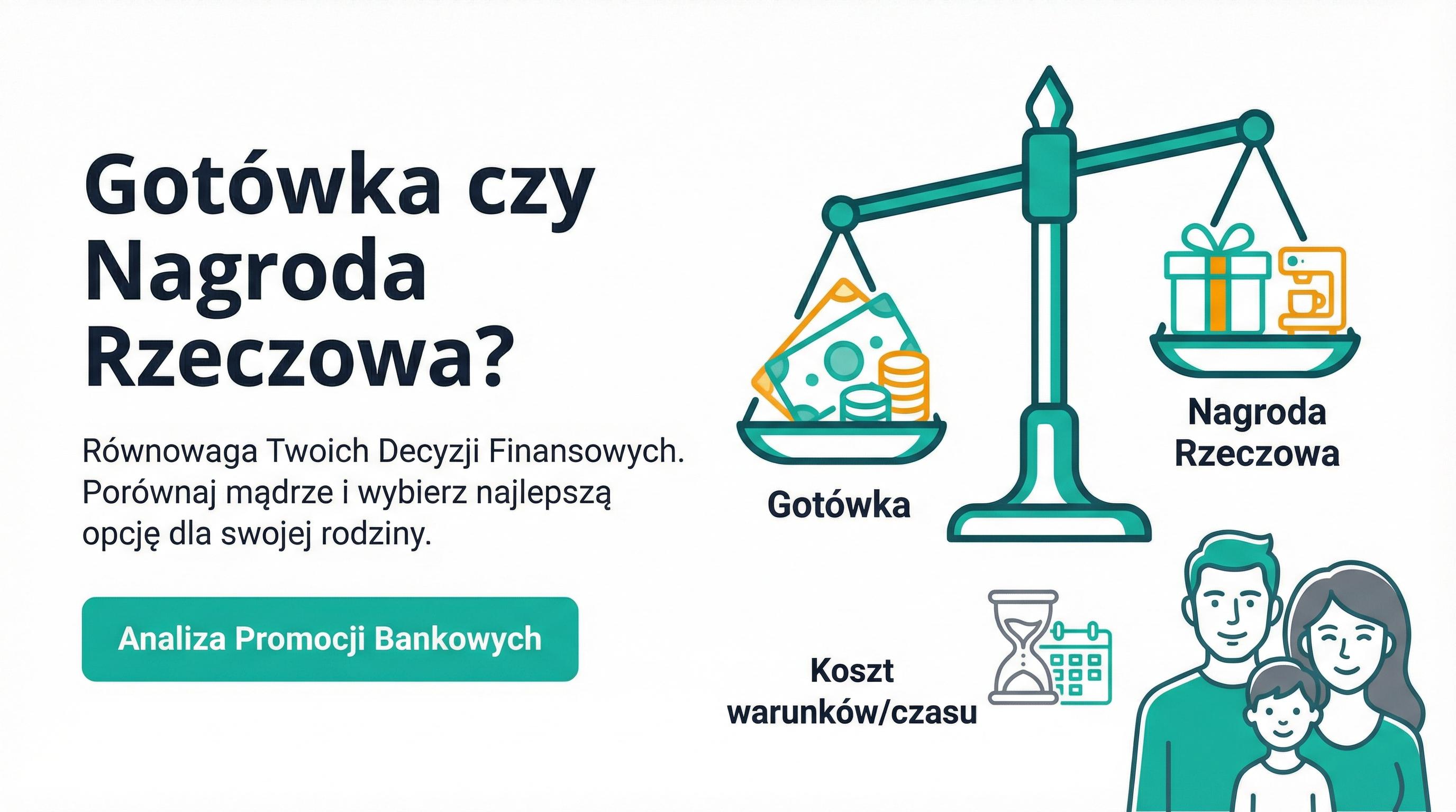Porównanie nagrody rzeczowej i gotówki w kontekście decyzji rodzinnej.