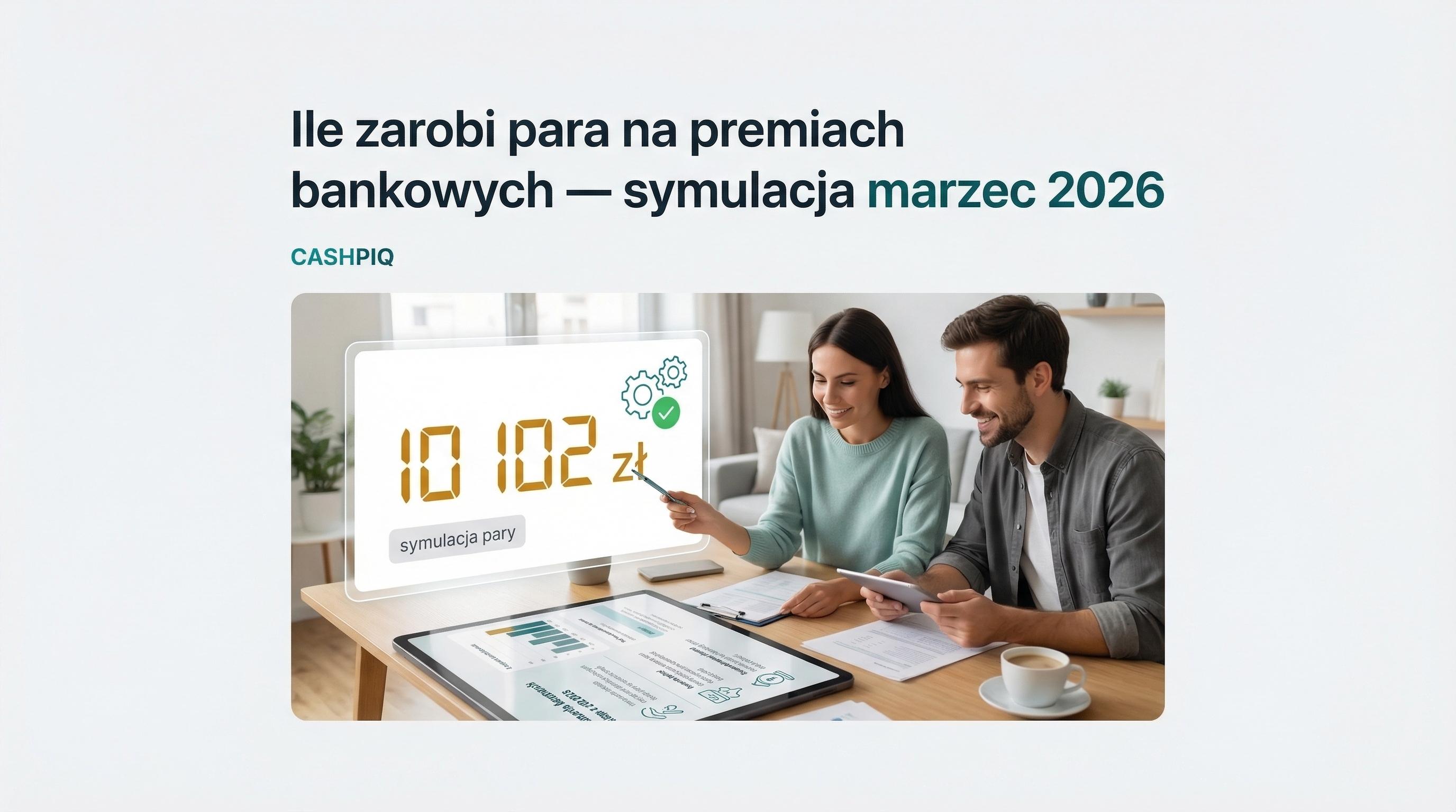 Para analizuje symulację łącznego wyniku z promocji bankowych w marcu 2026.