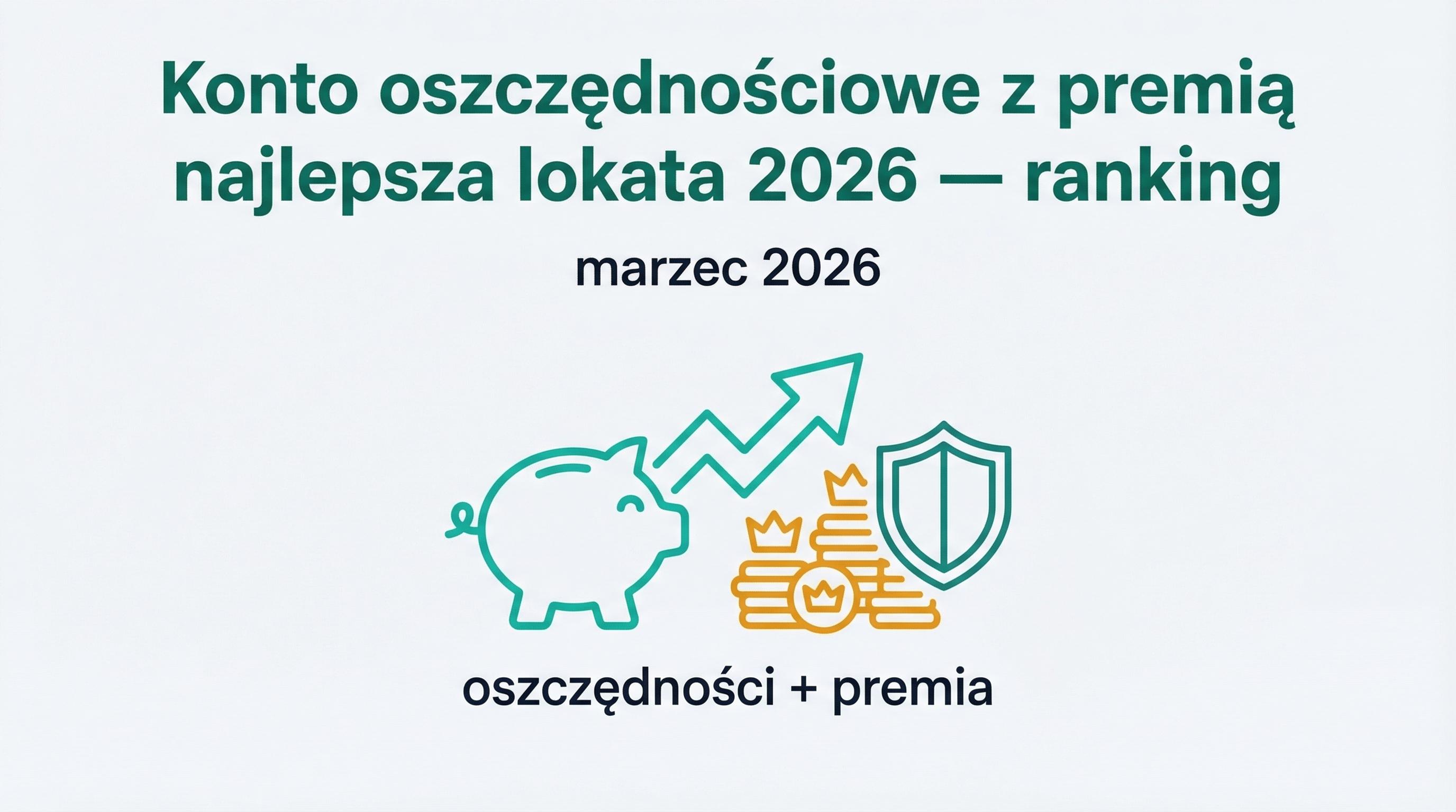 Ranking kont oszczędnościowych i lokat z premią w marcu 2026.