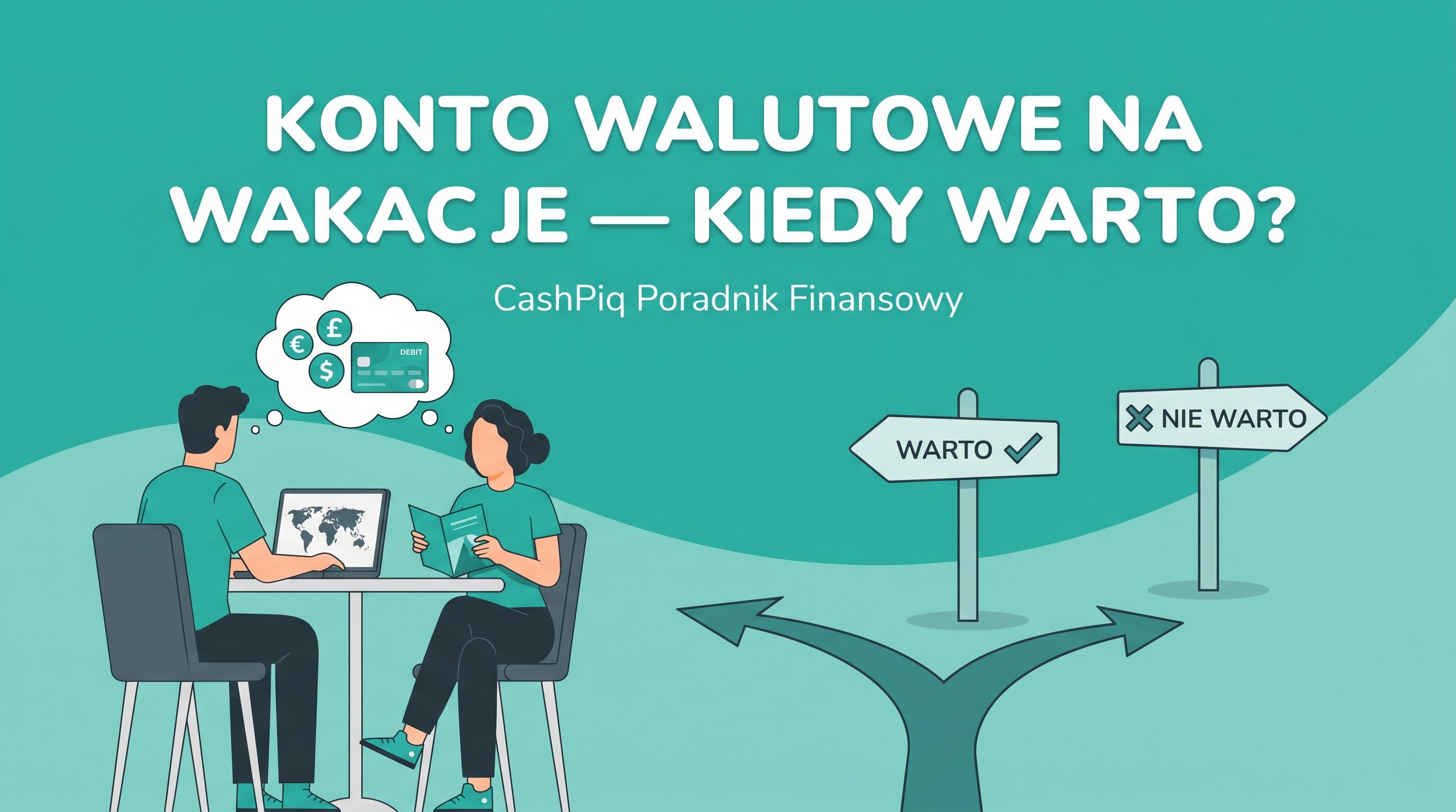 Para planuje wakacje z kontem walutowym — waluty EUR, GBP, USD i karta do konta.