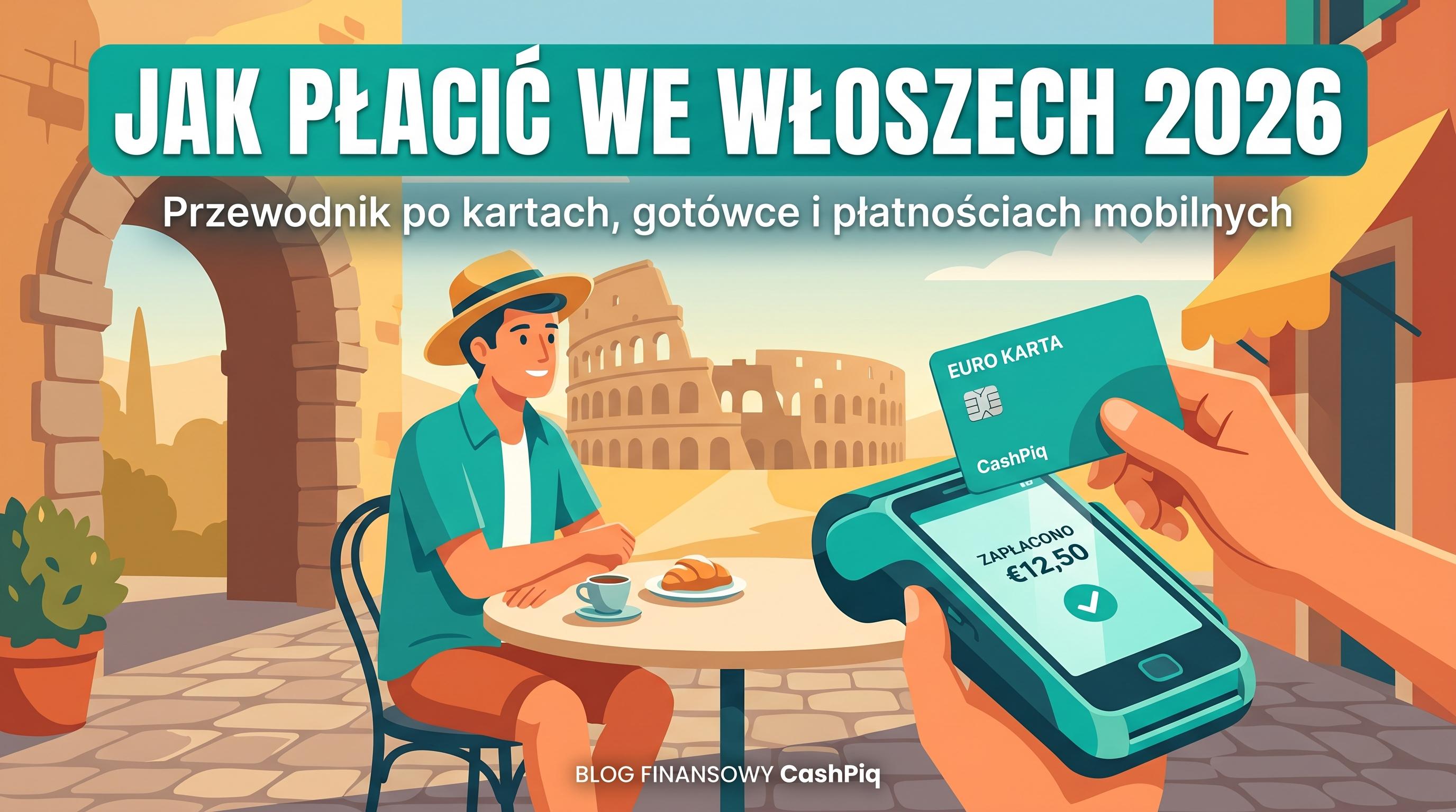 Kolosseum lub włoska kawiarnia — turysta płaci kartą, euro i podatek turystyczny.