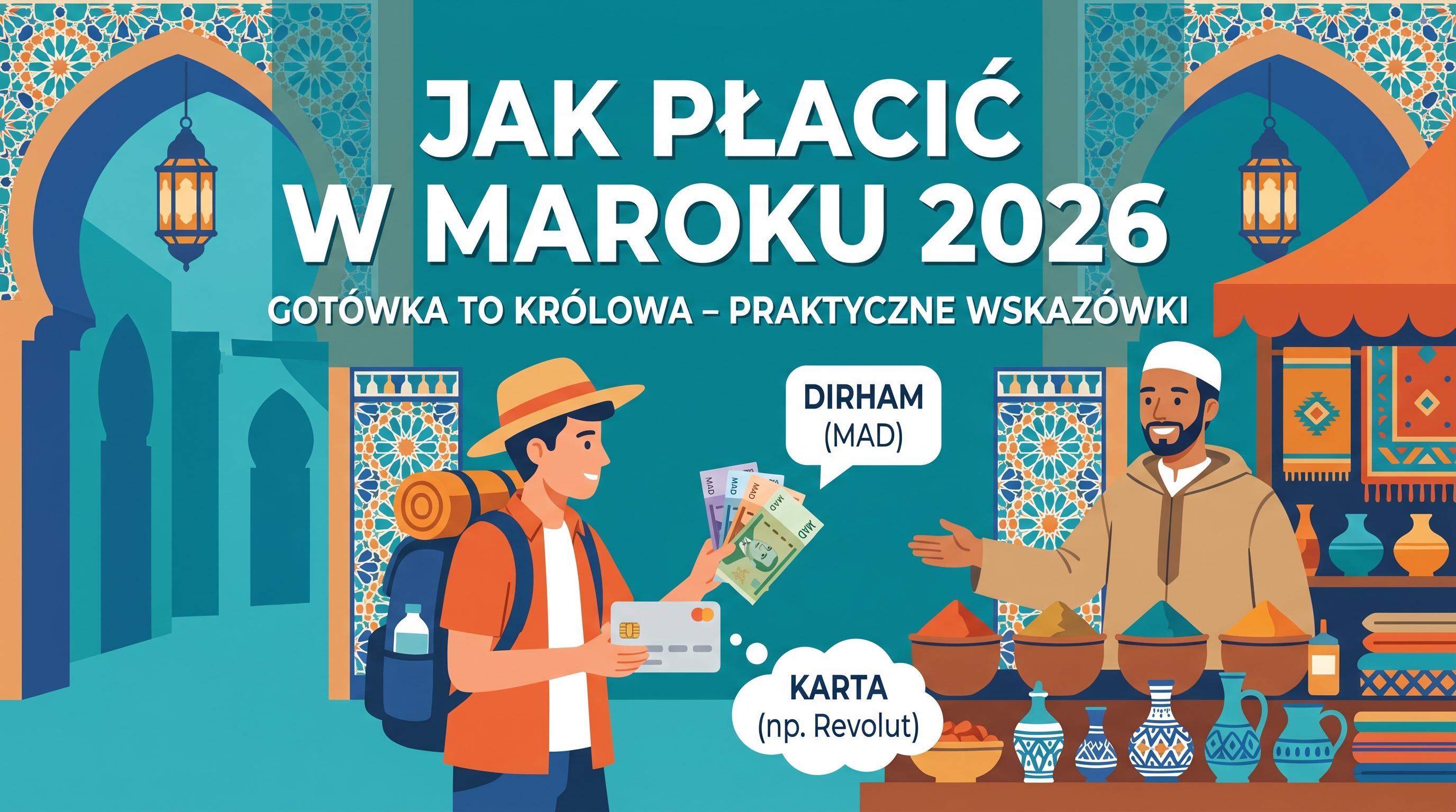 Marrakesz — medyna i bazar, dirham marokański (MAD) i gotówka kontra karta.