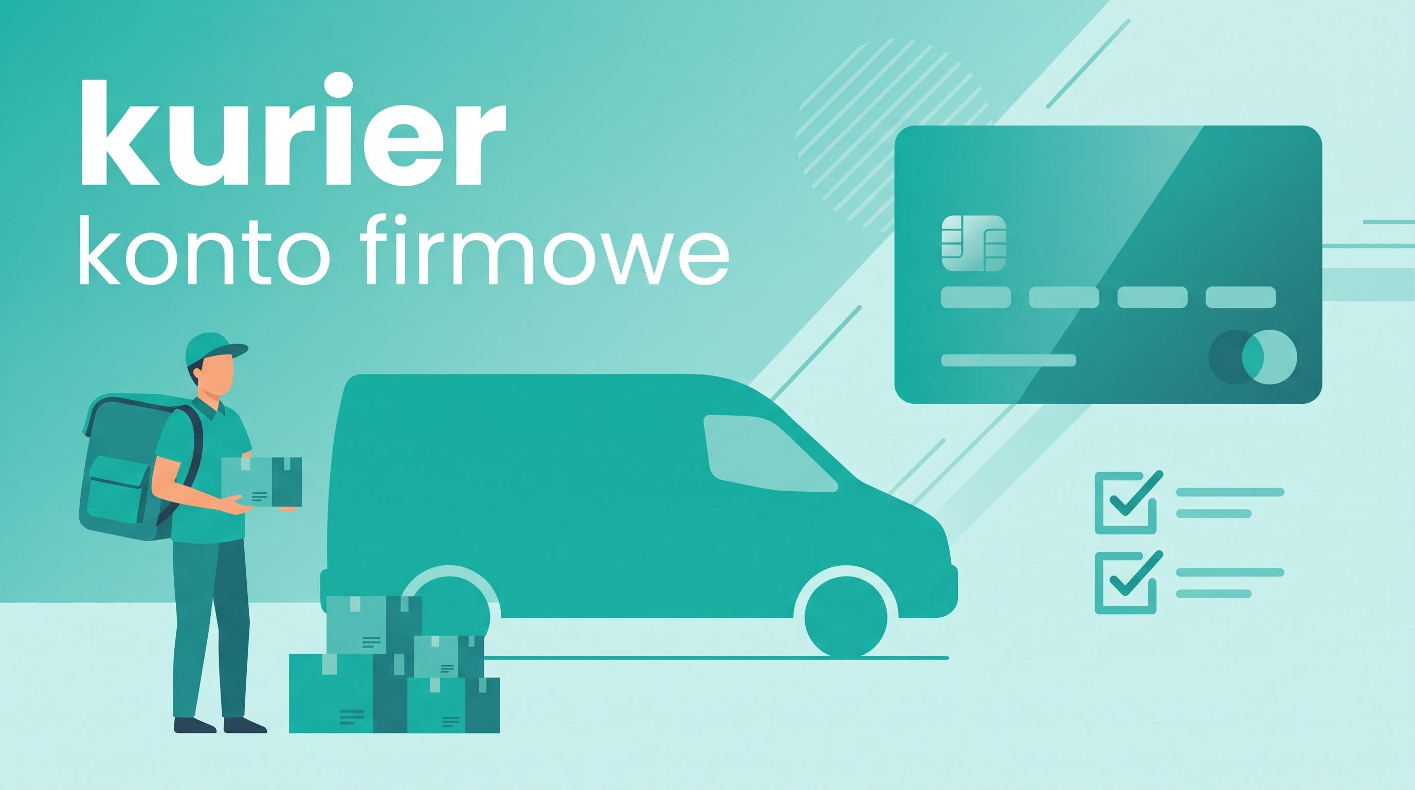 Kurier na JDG wybiera konto firmowe.