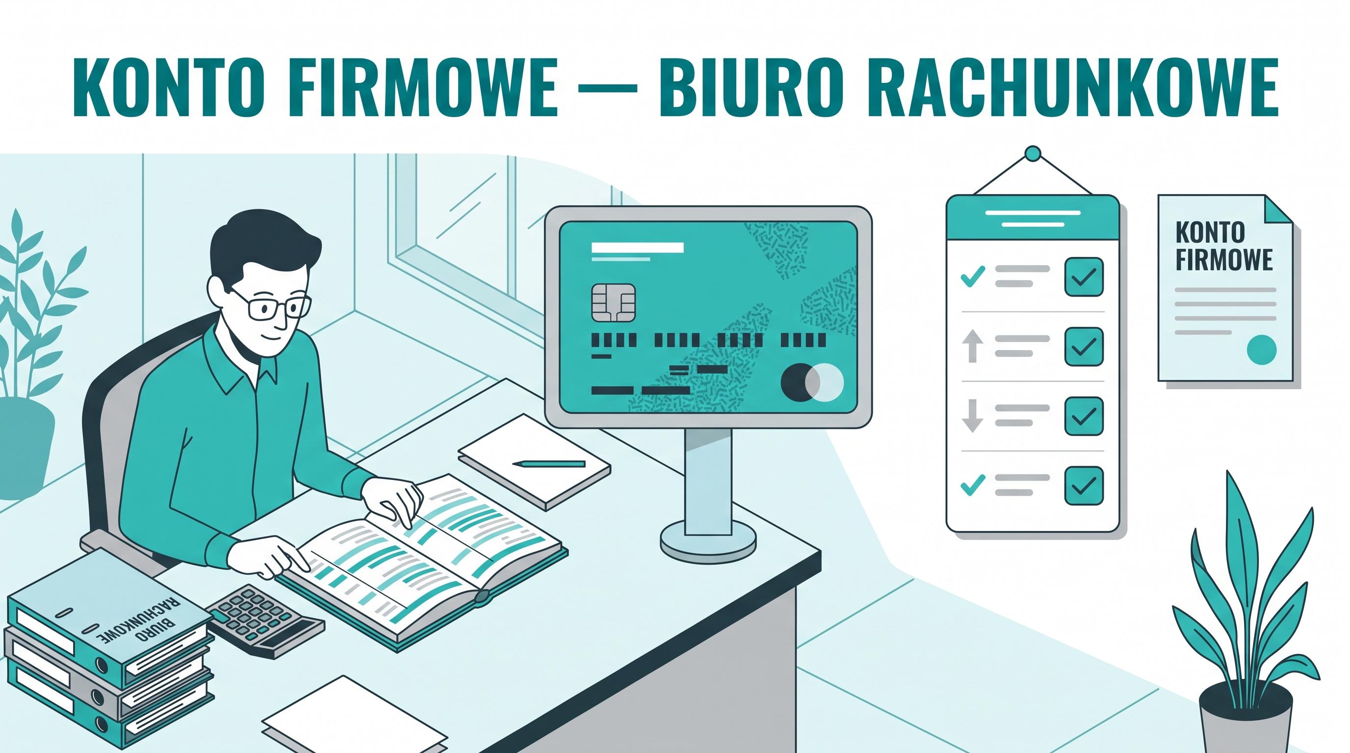 Księgowy i biuro rachunkowe — wybór konta firmowego.