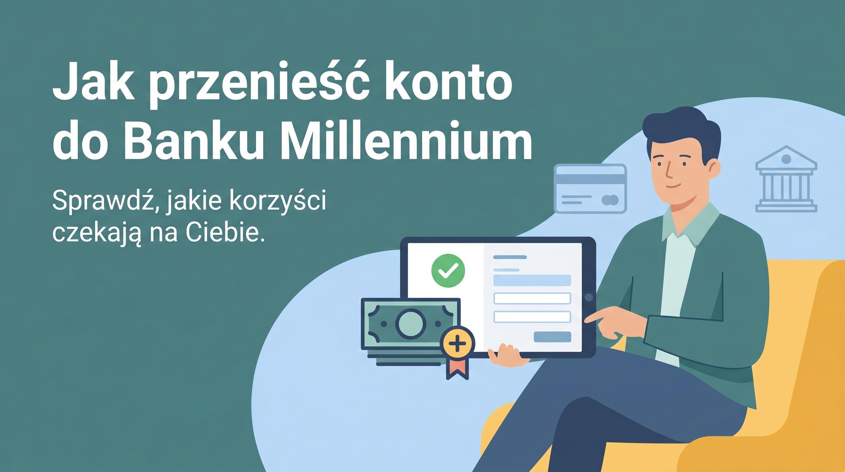 Przeniesienie konta do Banku Millennium — premia gotówkowa i minimalne warunki.
